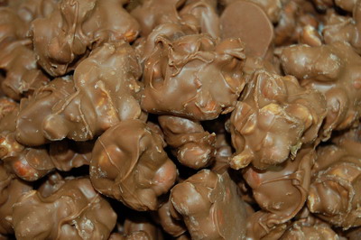 Slow Cooker Chocolate Nut Clusters