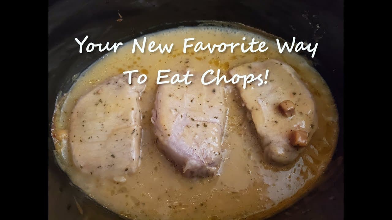 How To Make Pork Chops in the Crockpot - Only 3 Ingredients