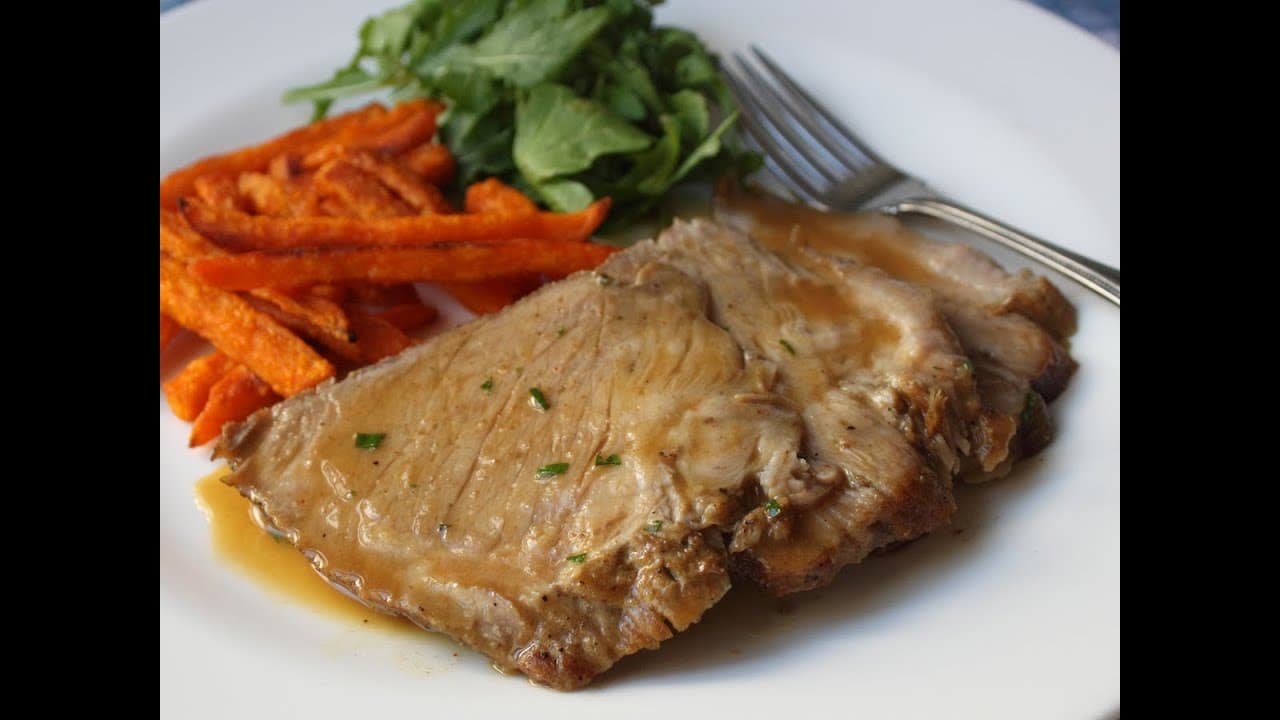 Slow Cooker Cider Braised Pork Roast Recipe