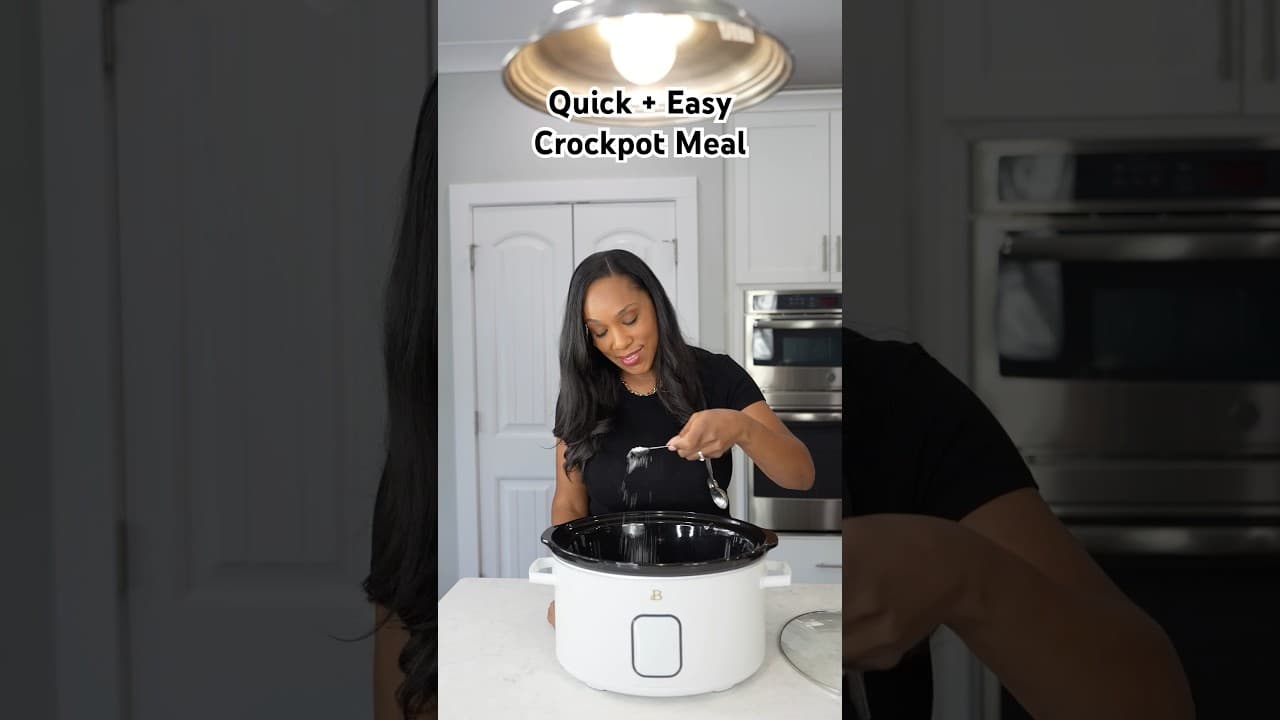 Easy crockpot meal idea that’s kid approved 😋#crockpotmeal