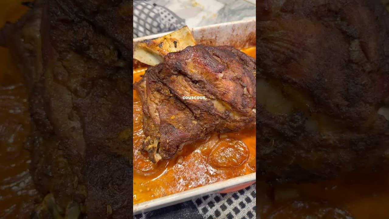 Slow-Roasted Middle Eastern Lamb Shoulder with Cauliflower & Chickpea Salad